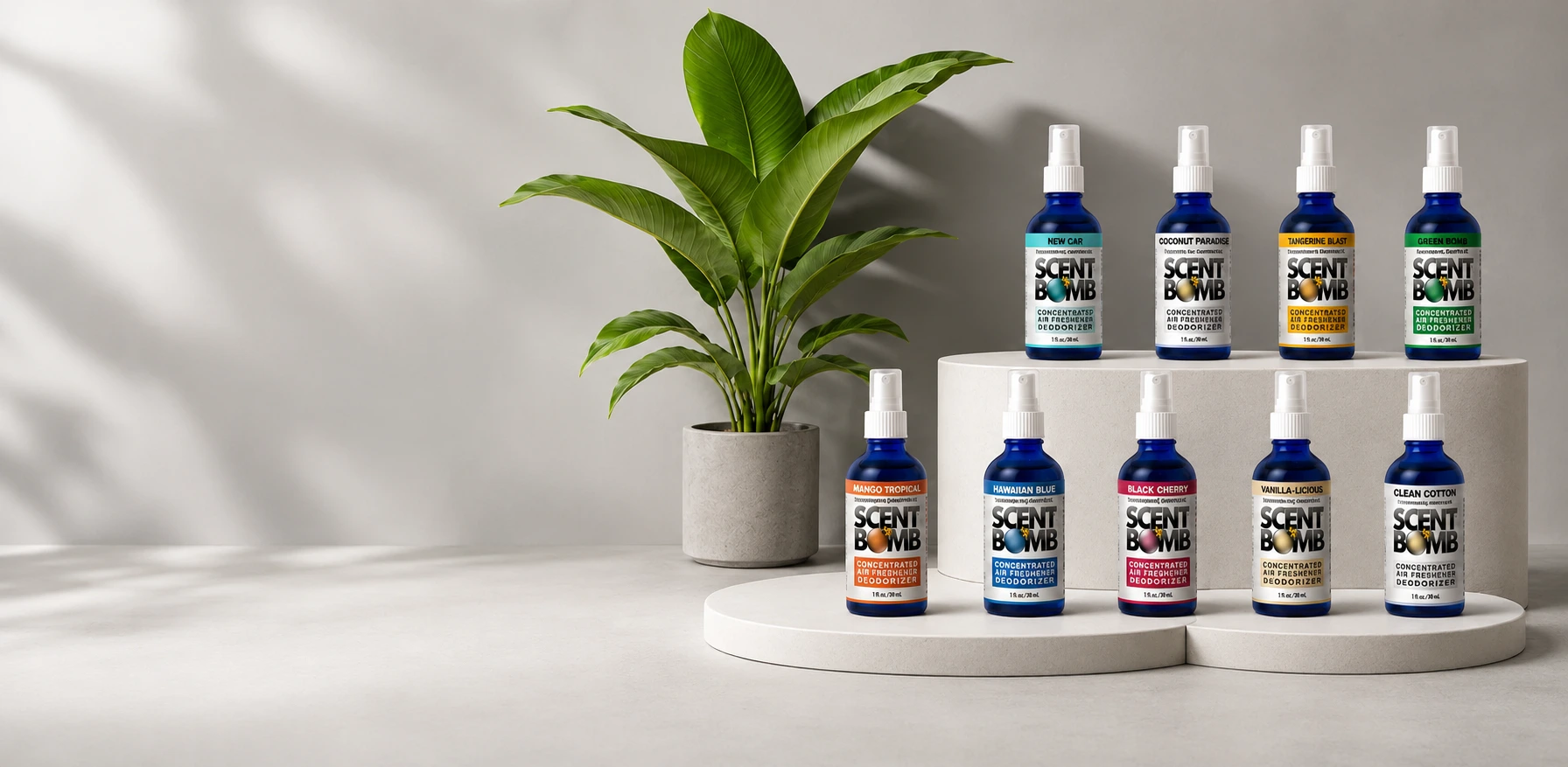 Scent Bomb air freshener sprays — all 9 fragrances available in Canada