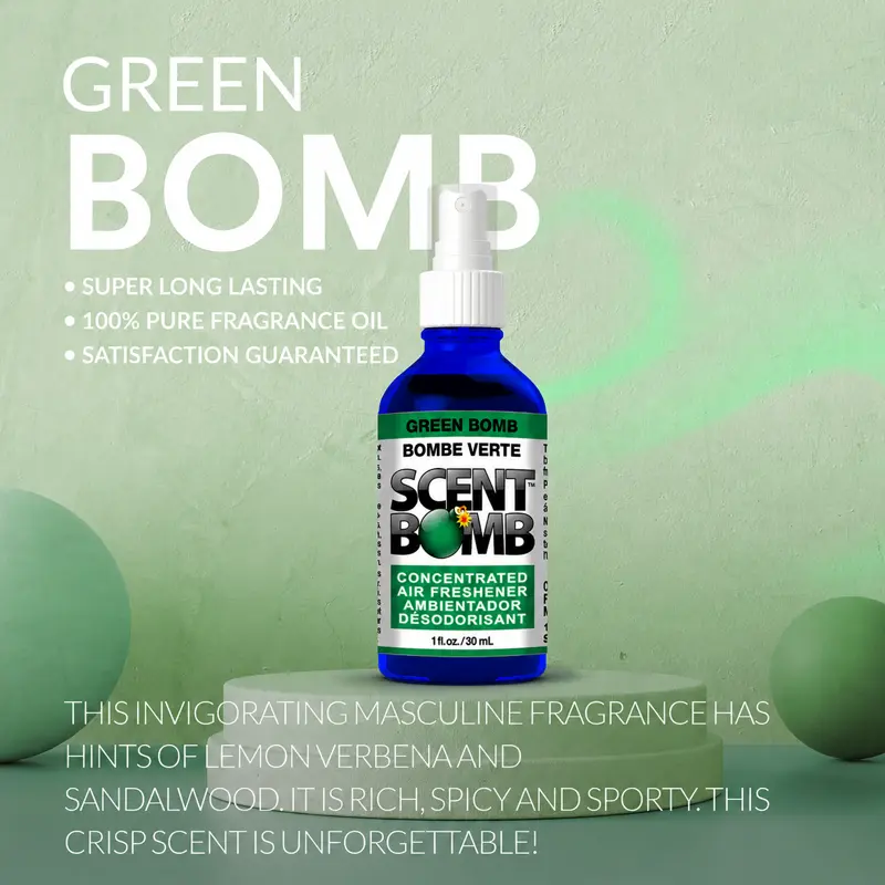 Scent Bomb Green Bomb — concentrated air freshener spray