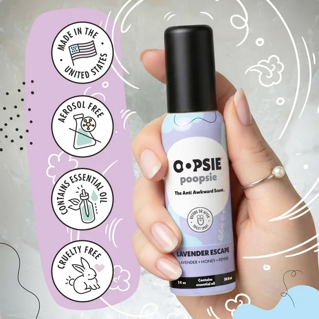 Oopsie Poopsie — made in the USA, essential oils, cruelty-free, aerosol-free