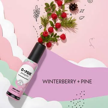 Oopsie Poopsie Berry Fresh — winterberry and pine essential-oil toilet spray